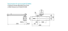 Assa Abloy Door Closer DC300 Surface Mounted Door Closer - EN3-6, Fire Rated