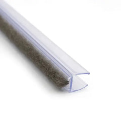 Merac Brush type Glass PVC lipseal 2.2 meter -12mm