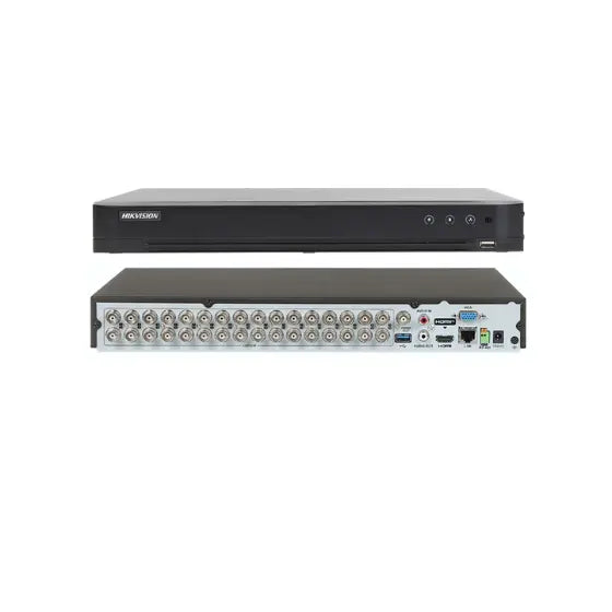 Hikvision Sira Certified 32-ch 1080p 1U H.265 AcuSense DVR- iDS-7232HQHI-M2/S-Advanced Surveillance System