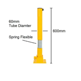 Merac Manual Fold Down Spring Loaded Parking Bollard Parking Lock- F-DBK Merac Dubai