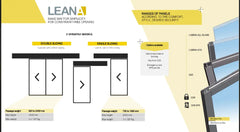 portalp Automatic door glass sliding door Leana made in France 4.5 meter automatic glass sliding door