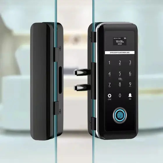 MERAC Smart Lock For Glass Door With Fingerprint / Password / Card / TUYA App WIFI