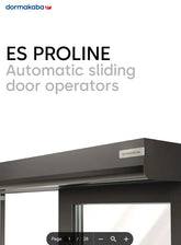 operator Dorma ES250 Pro Sliding glass door operator Dorma brand model ES250 pro easy 4500mm framed with standard accessories