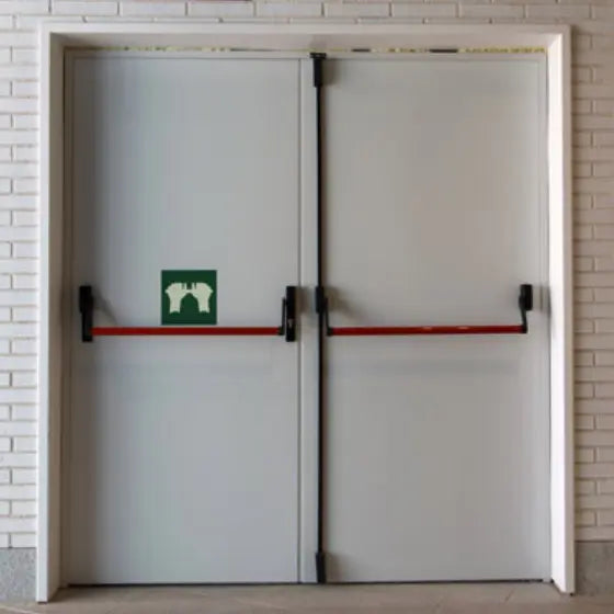 Fire rated Double Leaf Metal Door with standard accessories