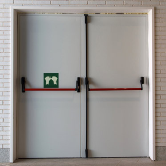 Firerated Double Leaf Metal Door without accessories