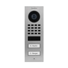 DOORBIRD Video Out Door Station Flush-Mount IP Video Out Door Station For multi-tenant buildings and businesses with 2 units, 2 call buttons - D1102V