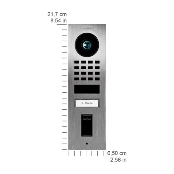 DOORBIRD Fingerprint 50 Flush-Mounted IP Video Out Door Station - D1102KV- Made In Germany