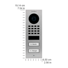 DOORBIRD Surface-Mount IP Video Out Door Station For multi-tenant buildings and businesses with 2 units, 2 call buttons - D1102V