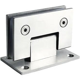Frameless Wall-to-Glass Shower Door Wall Mount Hinges - High-Quality Stainless Steel