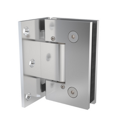 Frameless Wall-to-Glass Shower Door Wall Mount Hinges - High-Quality Stainless Steel