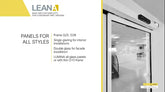 portalp Automatic door glass sliding door Leana made in France 4.5 meter automatic glass sliding door