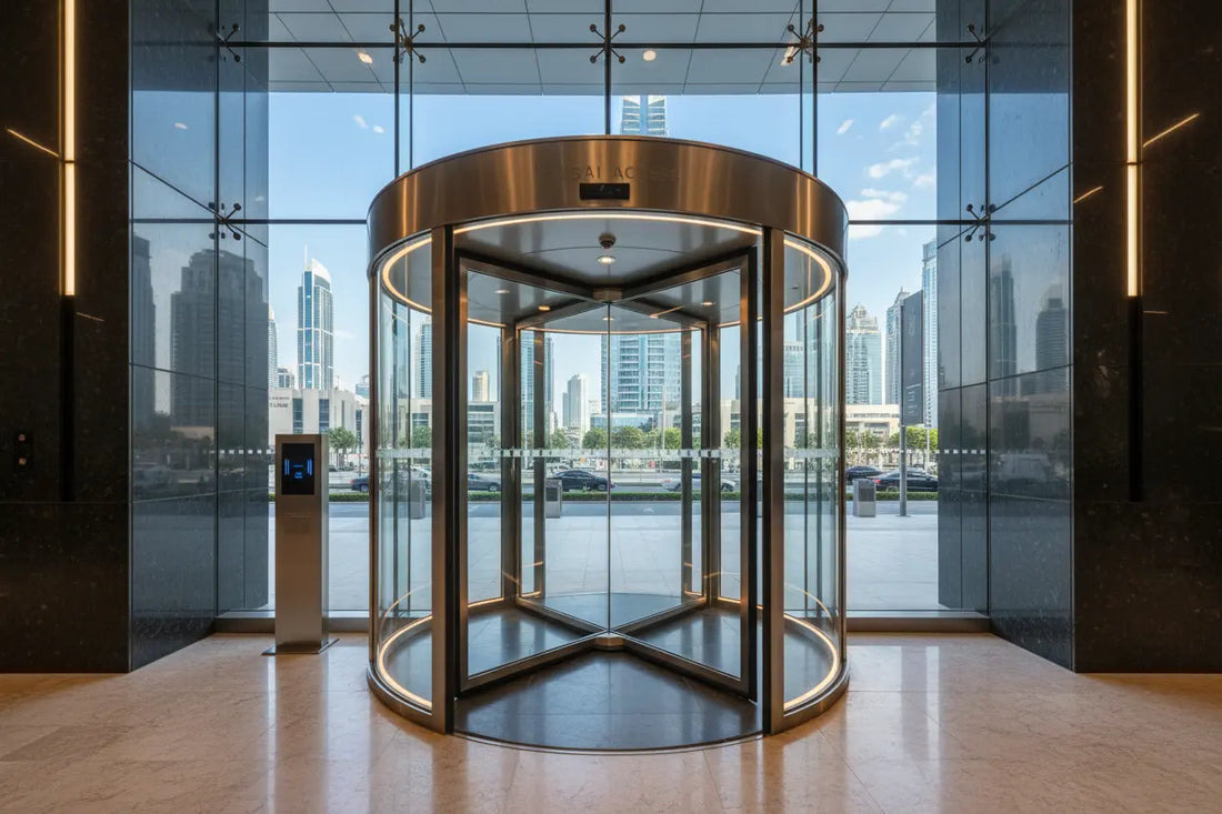 revolving door installation