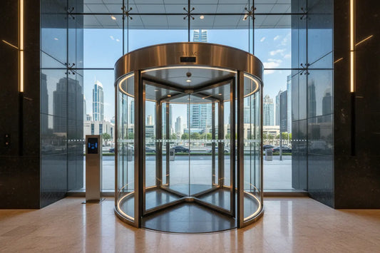 revolving door installation