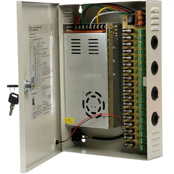 CCTV 12V DC 18CH Power Supply - Reliable Surveillance Camera Power Source Merac Dubai