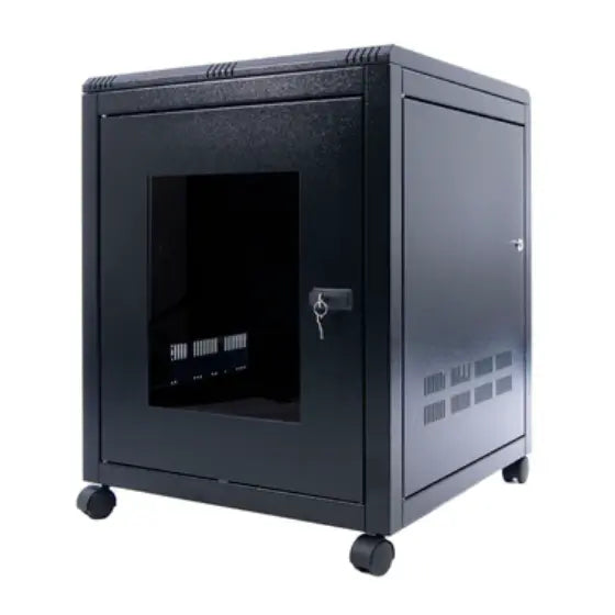 27U 600 x 600 Floor Standing Cabinet with Fan-Server Room Organization