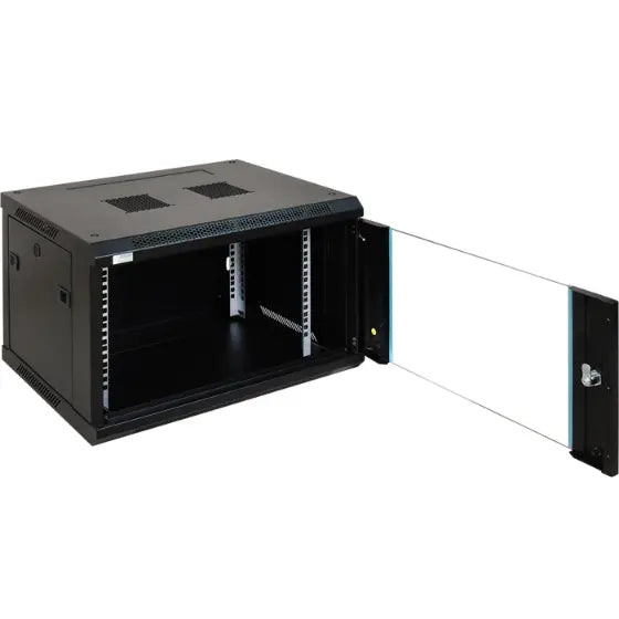 6U 600 x 450 Wall Mount Rack Single Section Cabinet with Fan-Server Room Organization Merac Dubai