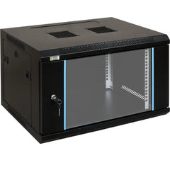 6U 600 x 450 Wall Mount Rack Single Section Cabinet with Fan-Server Room Organization Merac Dubai