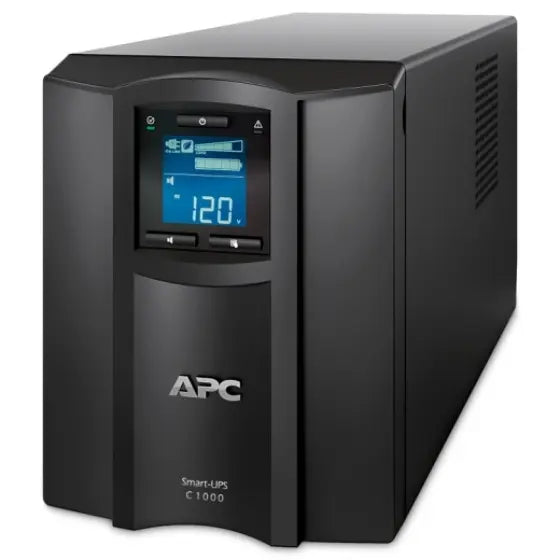 APC Smart-UPS 1000VA Tower LCD 230V with SmartConnect -1KVA- Un-interruptible Power Supply (UPS) for Home and Office Merac Dubai