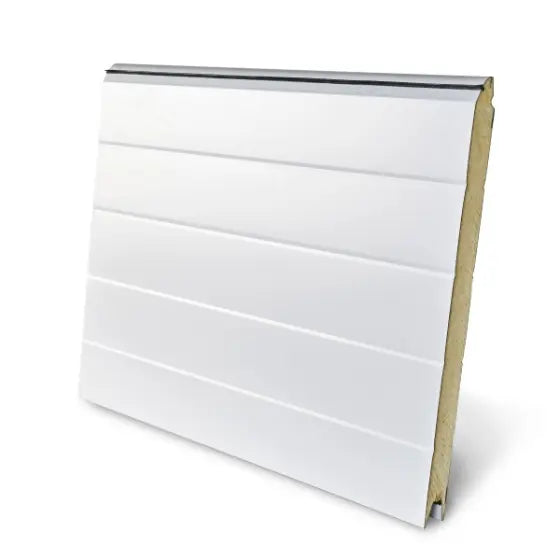Premium Overhead Sectional Standard-Lift Garage Door Design Panel  - White Color W-6 MTR & H-3 MTR Merac Dubai
