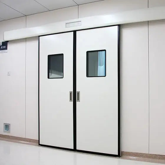 MERAC Medical Grade Automatic Sliding Hermetically Sealed Doors - OT Operation Room Access Solutions" Merac Dubai