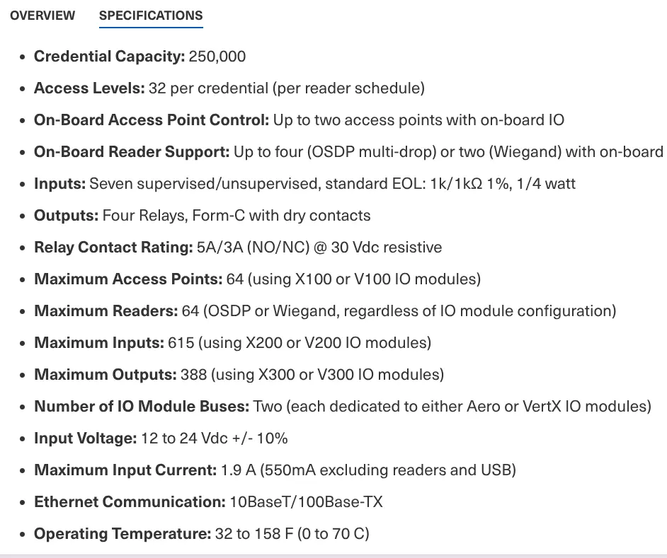 HID-AERO-X1100 IP Controller Merac Dubai