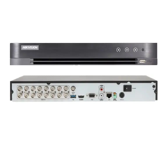 Hikvision Sira Certified 16-ch 1080p 1U H.265 AcuSense DVR- iDS-7216HQHI-M1/S-Advanced Surveillance System Merac Dubai