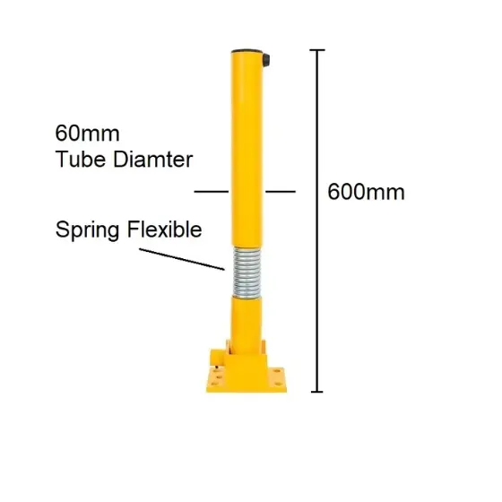 Merac Manual Fold Down Spring Loaded Parking Bollard Parking Lock- F-DBK Merac Dubai