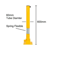 Merac Manual Fold Down Spring Loaded Parking Bollard Parking Lock- F-DBK Merac Dubai