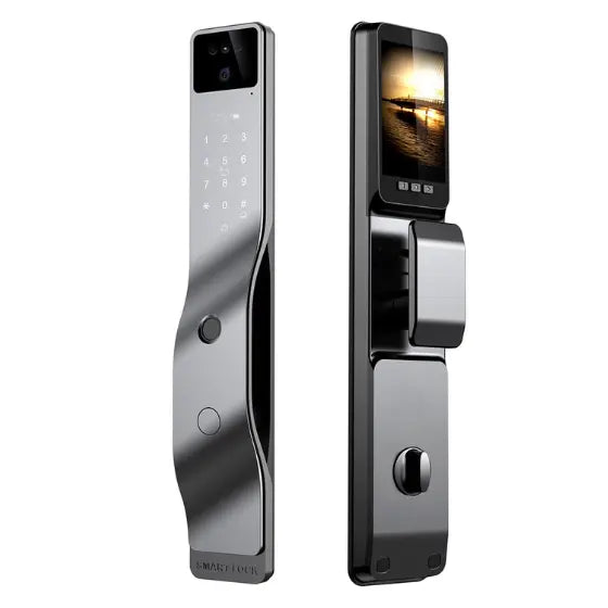 Merac Merac Smart Lock With 3D Face Recognition With Fingerprint , Password ...