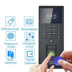 MERAC Wired Attendance System: Fingerprint, Card, and Numeric Access Control
