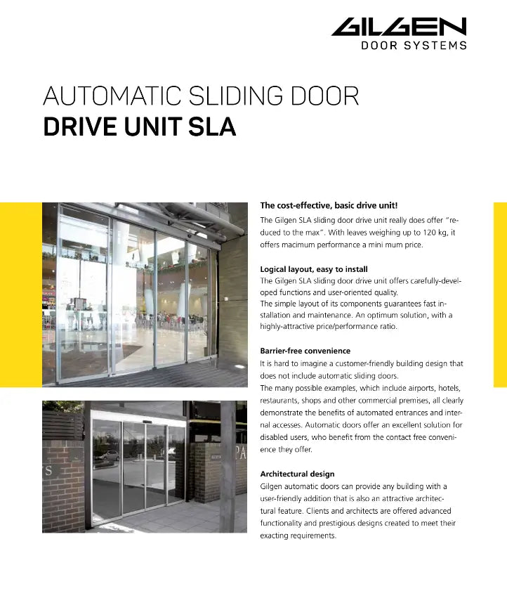 Automatic sliding doors at a Dubai building entrance