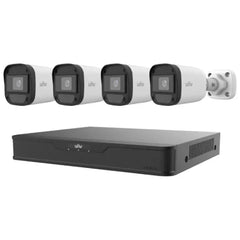 UNV SIRA CERTIFIED AHD 4 Bullet Camera 2MP High Quality KIT-XVR301-04G3&4 UAC-T112-F28 Merac Dubai
