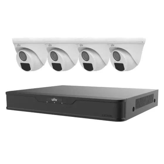 UNV SIRA Certified AHD 4 Dome Camera 2 MP High Quality KIT-XVR301-04G3&4 UAC-T112-F28