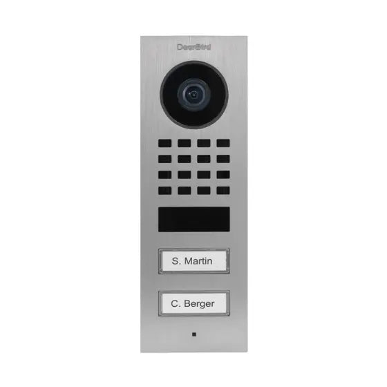 DOORBIRD Video Out Door Station Flush-Mount IP Video Out Door Station For multi-tenant buildings and businesses with 2 units, 2 call buttons - D1102V Merac Dubai