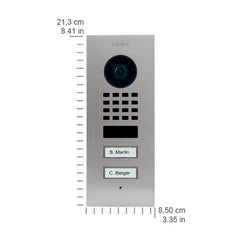DOORBIRD Video Out Door Station Flush-Mount IP Video Out Door Station For multi-tenant buildings and businesses with 2 units, 2 call buttons - D1102V Merac Dubai