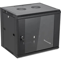 9U 530 x 400mm Wall Mount Rack Single Section Cabinet -Server Room Organization Merac Dubai