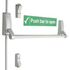 Briton 376 SES Single Panic Bar - Reliable Exit Door Security, Easy Installation, Universal Electric Strike Compatible