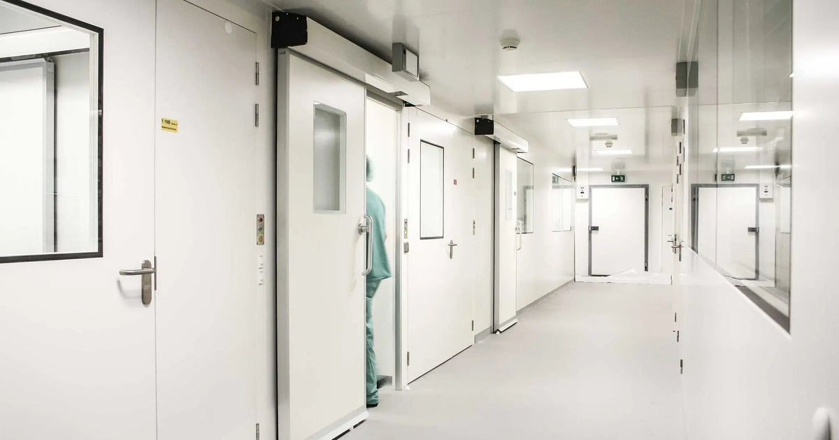 Gilgen hermetically sealed sliding door hospital corridor