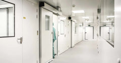 Gilgen hermetically sealed sliding door hospital corridor