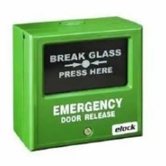 E-LOCK Emergency glass breaker door release switch Merac Dubai