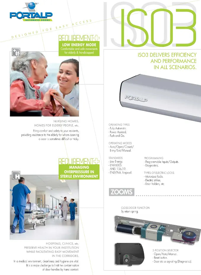 Portalp Swing Door 250kg ISO3 made in France