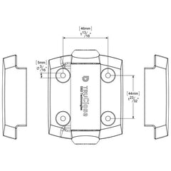 TruClose TCA1S3BT hinge dimensions